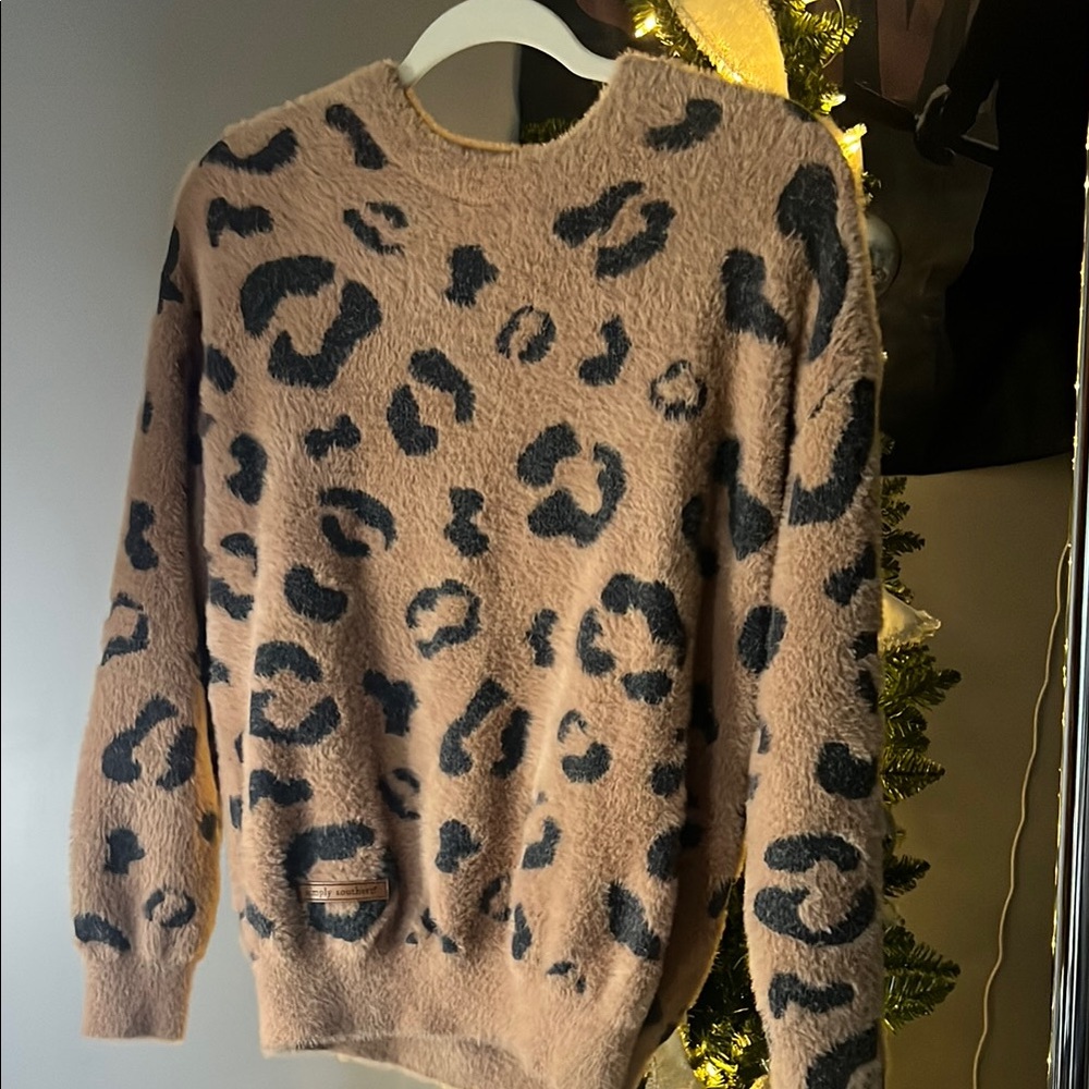 simply sothern cheetah print sweater